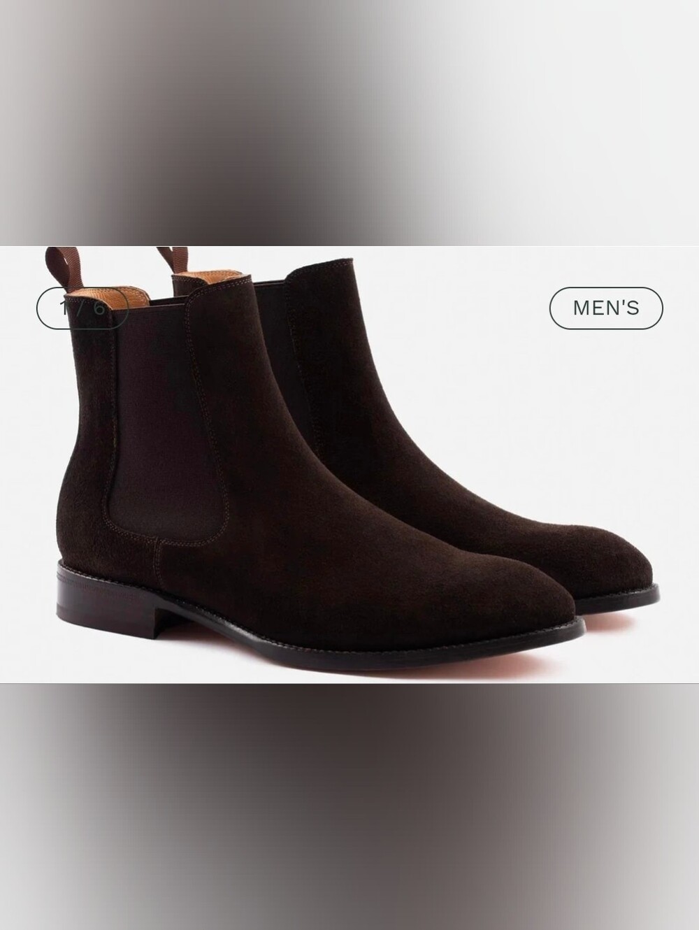 Beckett Simonon Men's Bolton Chelsea Boots - repellent suede Size 9.5